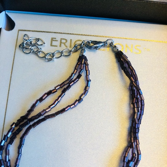 Handcrafted Glass and bead necklace - Picture 6 of 7